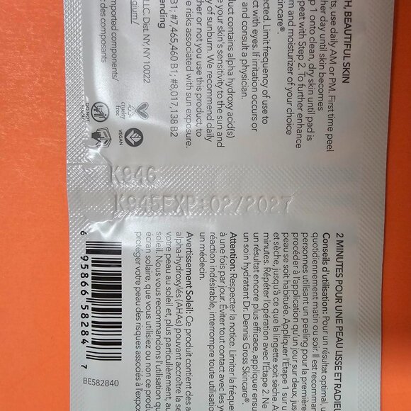 Dr. Dennis Gross Extra Strength 2 step peel pads 35 count box exp 2/27 - Picture 2 of 5